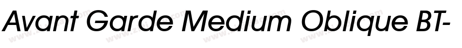 Avant Garde Medium Oblique BT字体转换